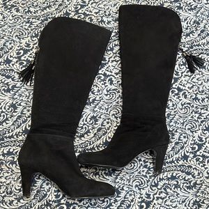 SOLD.  Black Suede Bandolino boots, size 5